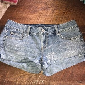 American Eagle glitter shorts